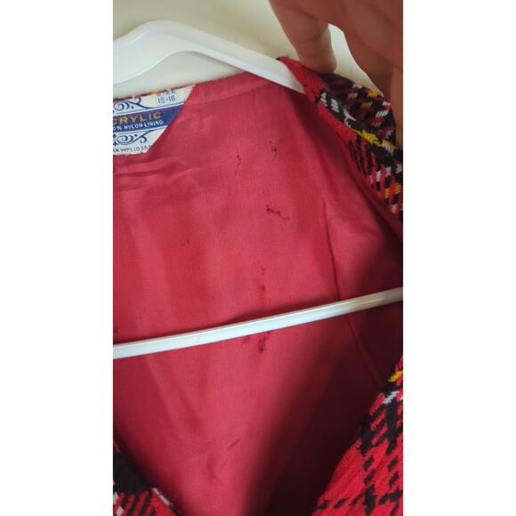 Vintage 60's/70's Tartan Plaid Button Down Vest Women's Size Large - Picture 6 of 9